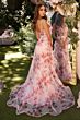 Andrea and Leo A1290 Drape Skirt Pleated Bodice Dress