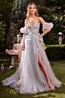 Andrea and Leo A1303 Corset Top Gauntlet Sleeve Dress