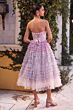 Andrea and Leo A1309 Ruffle Skirt Tea-Length Dress