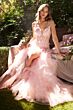 Andrea and Leo A1327 Fit And Flare Lace Bodice Dress