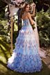Andrea and Leo A1334 Strapless Floral A-line Dress