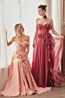 Andrea and Leo A1341 Ruffle Sweetheart Neck Dress