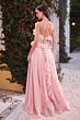 Andrea and Leo A1341 Ruffle Sweetheart Neck Dress