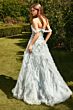 Andrea and Leo A1343 Off The Shoulder Illusion Bodice Dress