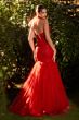 Andrea and Leo A1345 Choker Lattice Mermaid Dress