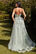Andrea and Leo A1346 Strapless High Slit Dress