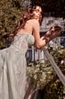 Andrea and Leo A1381 Sweetheart Neck Appliqued Corset Dress