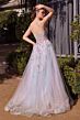 Andrea and Leo A1383 Strapless Sweetheart Multicolor Floral Dress