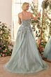 Andrea and Leo A1387 Embellished Corset Strapless Glitter Dress