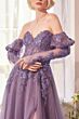 Andrea and Leo A1398 Detached Sleeves Strapless Corset Dress