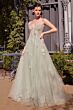 Andrea and Leo A1418 High Slit Strapless Sweetheart Dress