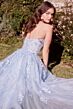 Andrea and Leo A1437 Leaf Lace Sheer Corset Dress