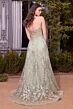 Andrea and Leo A1446 Embroidered Strapless Sweetheart Dress