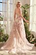 Andrea and Leo A1453 Strapless Corset 3D Floral Dress
