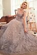 Andrea and Leo A1458 Aquatic Embroidery Bow Strap Dress