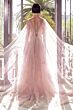 Andrea and Leo A1459 Cape Train Embroidered Corset Dress
