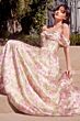 Andrea and Leo A1466 Off The Shoulder Floral Corset Dress