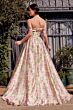 Andrea and Leo A1466 Off The Shoulder Floral Corset Dress