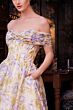 Andrea and Leo A1466 Off The Shoulder Floral Corset Dress