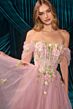 Andrea and Leo A1479 Off The Shoulder A-Line Dress