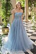 Andrea and Leo A1491 Strapless Illusion Bodice A-Line Dress