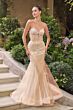 Andrea and Leo A1492 Crystal Sweetheart Keyhole Neckline Embellished Dress