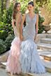Andrea and Leo A1493 Diana Tiered Skirt Embellished Dress