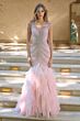 Andrea and Leo A1493 Diana Tiered Skirt Embellished Dress
