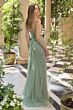 Andrea and Leo A1494 High Slit Sweetheart Neckline Dress