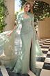 Andrea and Leo A1494 High Slit Sweetheart Neckline Dress