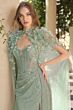 Andrea and Leo A1494 High Slit Sweetheart Neckline Dress