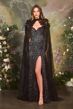 Andrea and Leo A1494 High Slit Sweetheart Neckline Dress