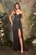 Andrea and Leo A1494 High Slit Sweetheart Neckline Dress