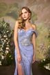 Andrea and Leo A1498 Josephine High Slit Embellished Dress