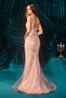Andrea and Leo A1500 Elektra Plunging Neckline Embellished Dress