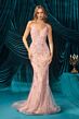 Andrea and Leo A1500 Elektra Plunging Neckline Embellished Dress