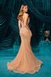 Andrea and Leo A1501 Dita Sweep Train Embellished Dress