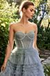 Andrea and Leo A1017 Corset Top Strapless Dress