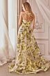 Andrea and Leo A0770 Floral Print Long Overskirt Dress