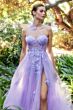 Andrea and Leo A1053 Corset Bodice High Slit Dress