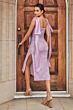 Andrea and Leo A1110 Side Slits Bow Strap Dress