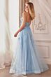 Andrea and Leo A1191 Strappy Back Lace Bodice Dress