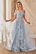 Andrea and Leo A1246 Off-The-Shoulder Illusion Corset Dress