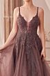 Andrea and Leo A1261 A-line Plunging Neck Dress