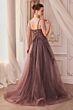 Andrea and Leo A1261 A-line Plunging Neck Dress
