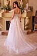 Andrea and Leo WL030 Sheer Cape Sweetheart Neck Wedding Dress