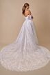 Andrea and Leo WL079 Lace Sleeve Scoop Neck Bridal Dress