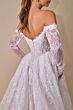 Andrea and Leo WL079 Lace Sleeve Scoop Neck Bridal Dress