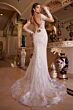 Andrea and Leo A1022 Plunging Neckline Wedding Dress