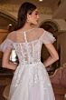 Andrea and Leo A1070W Maurelle Ruffle Sleeve Sheer Top Wedding Gown